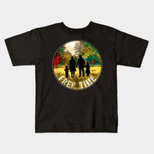 Hiking forest free time Kids T-Shirt